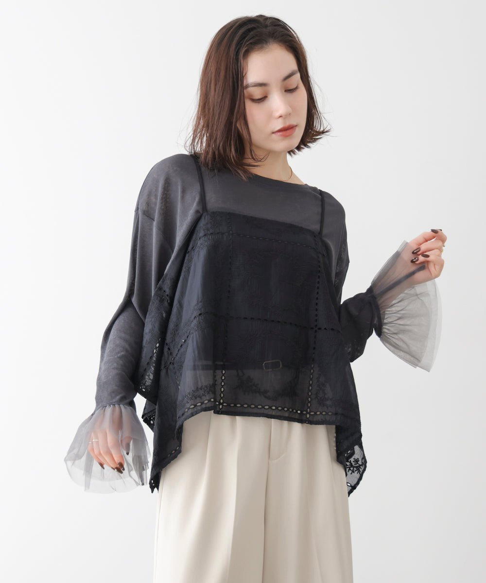 【WEB限定】パッチワーク刺繍キャミソール