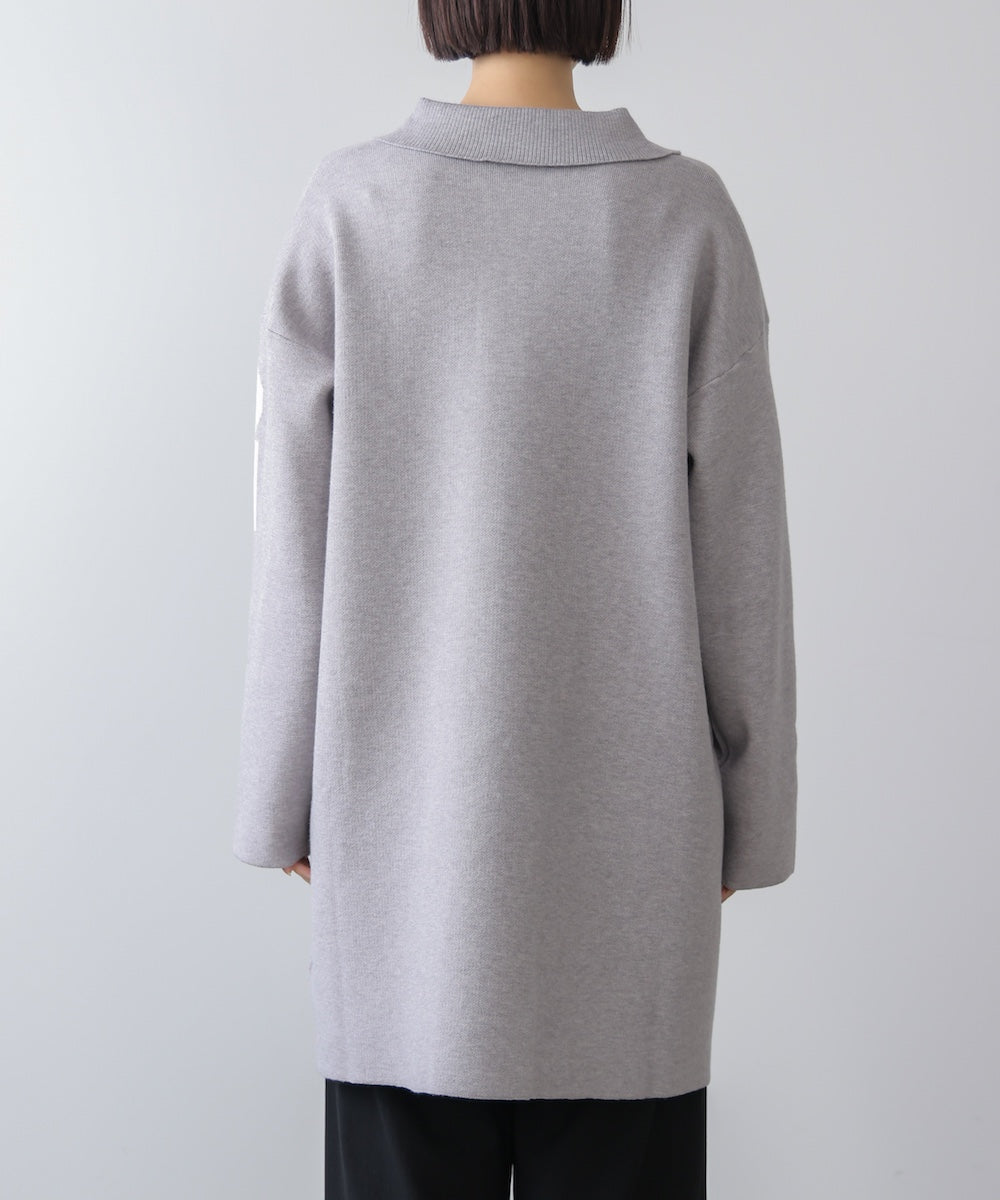 【WEB限定】襟付きロゴニットチュニック