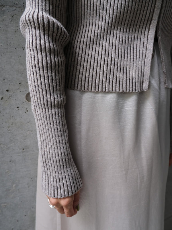 CREW NECK CARDIGAN