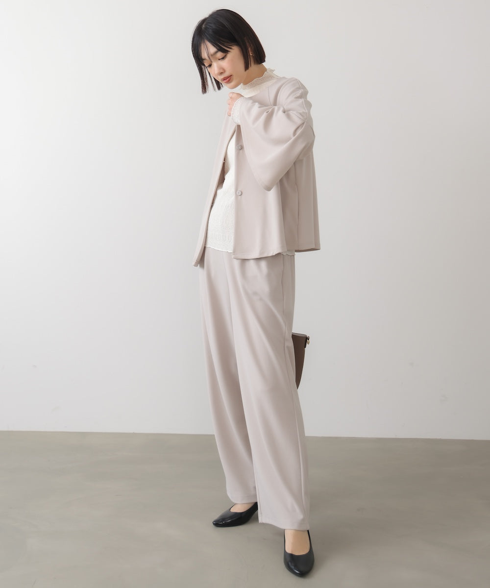 カットジョーゼットフレアジャケット