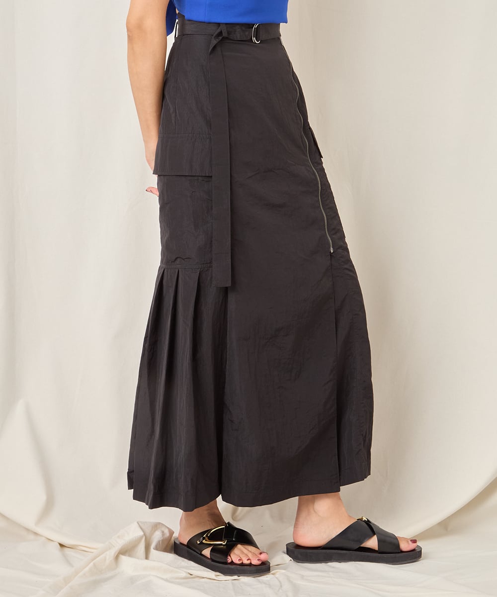NYLON LONG SKIRT
