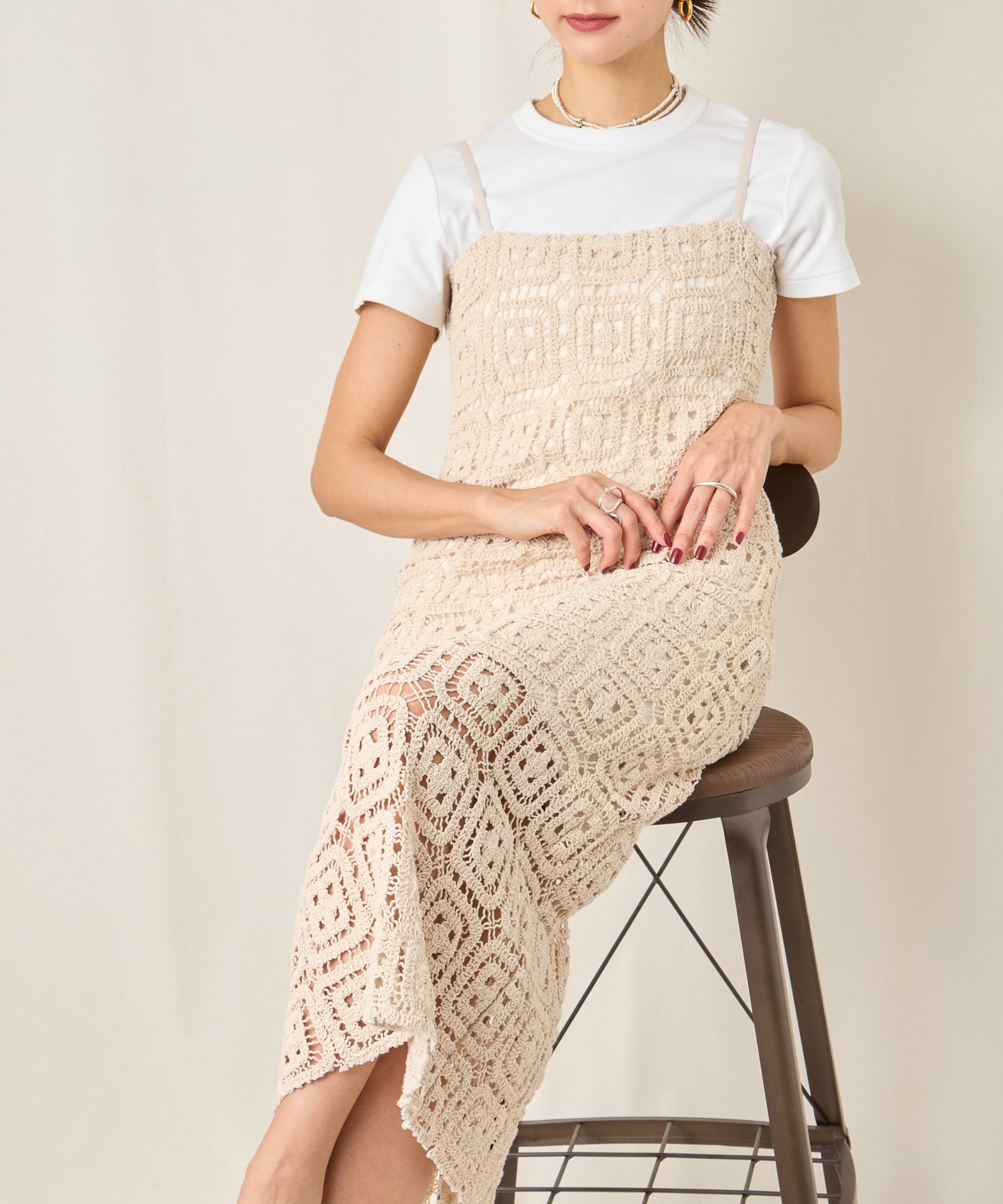 CROCHET CAMI DRESS