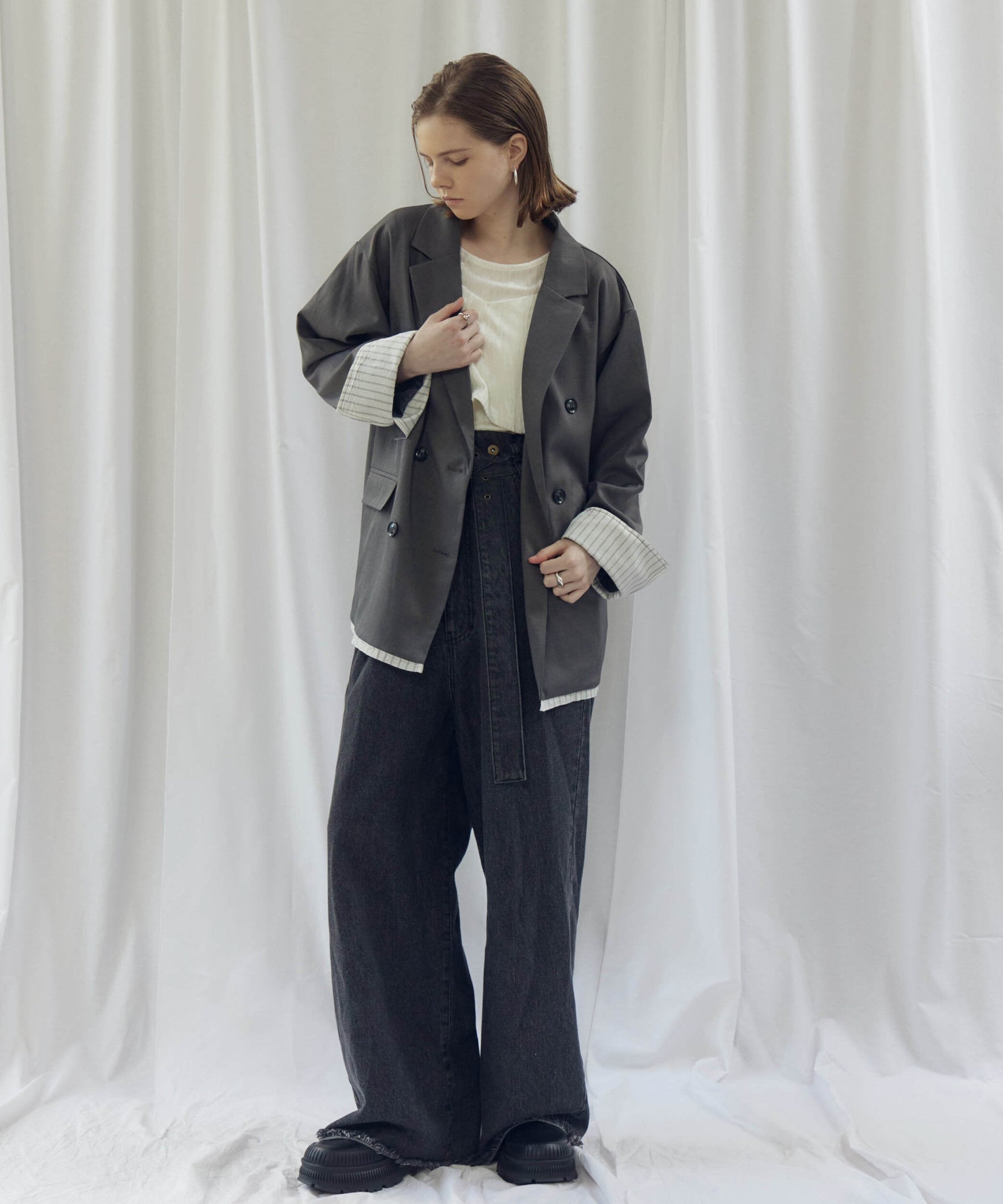 LAYERED DOUBLE TAILORED JACKET