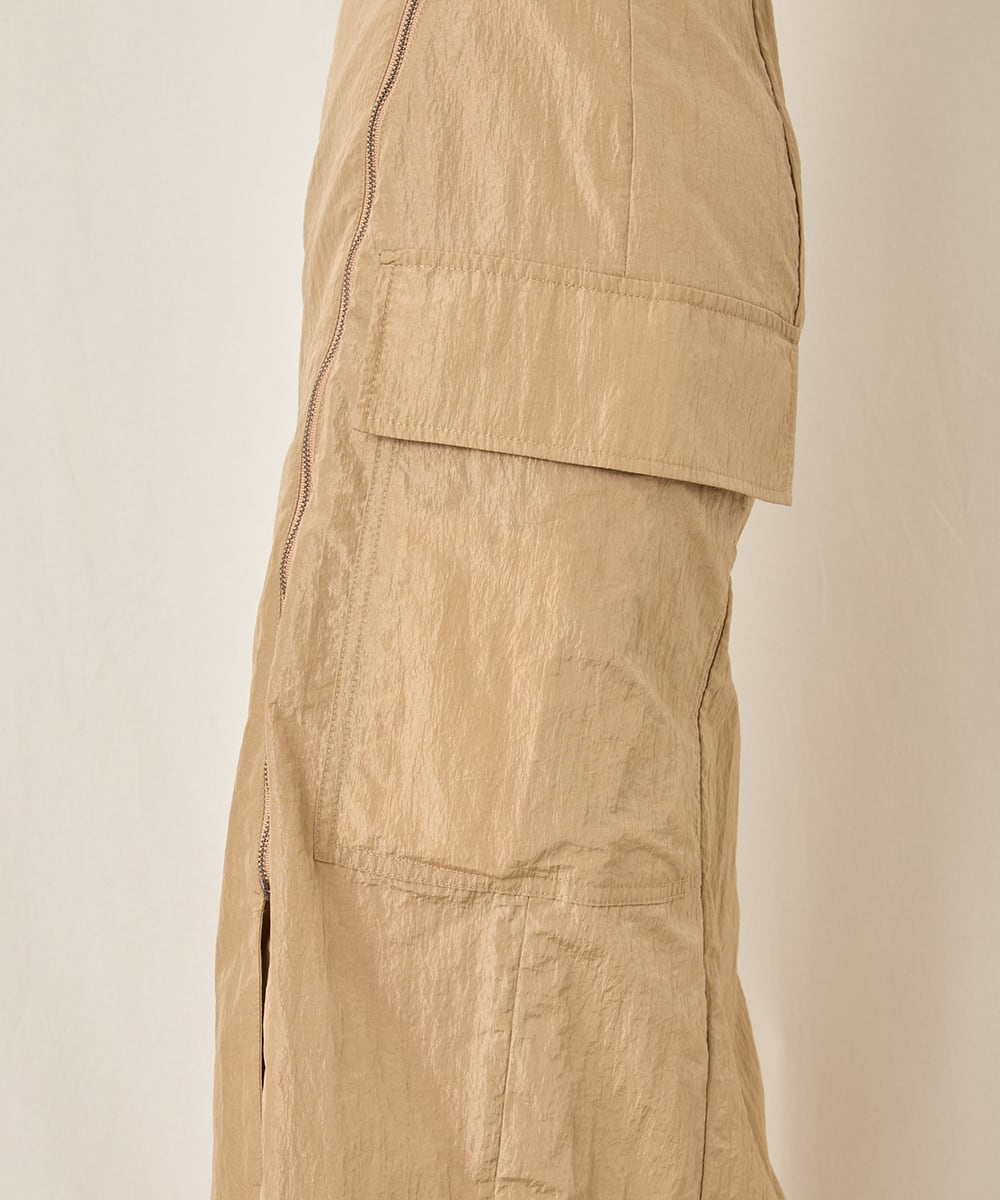 NYLON LONG SKIRT