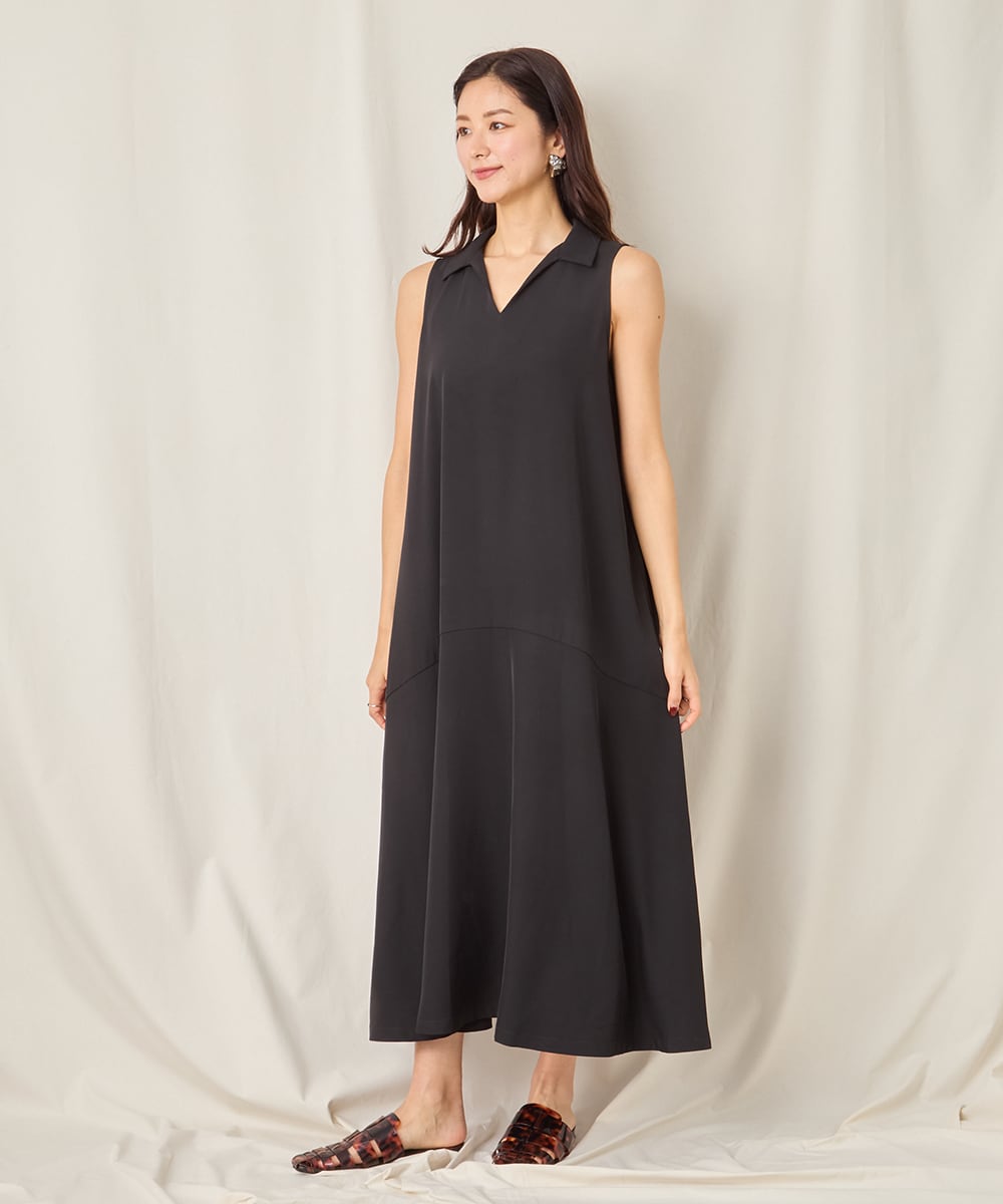 FLARE SLEEVELESS DRESSBLUE