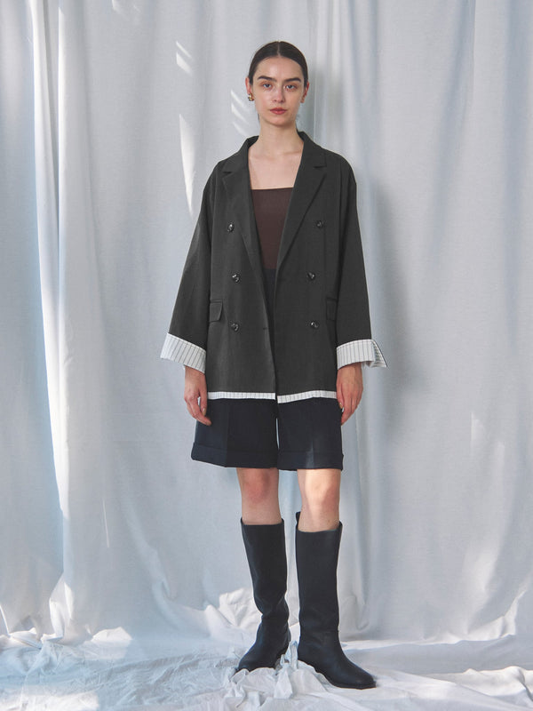 LAYERED DOUBLE TAILORED JACKET