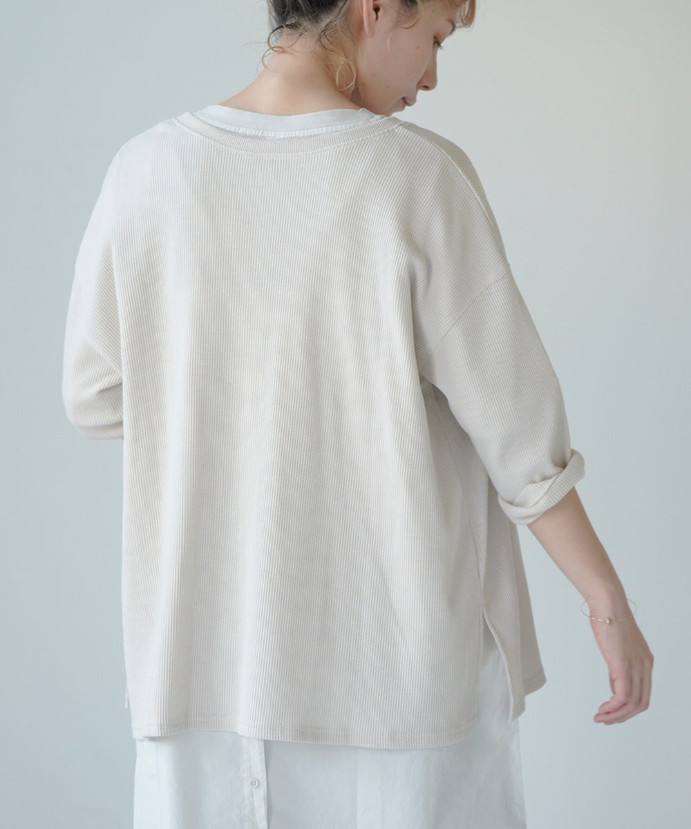 Lupilien ワッフル編み 2WAYカーディガン