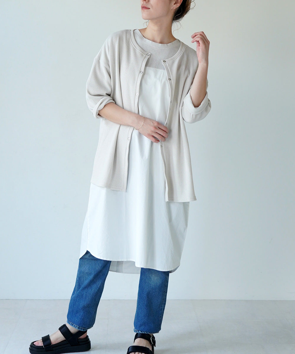 Lupilien ワッフル編み 2WAYカーディガン