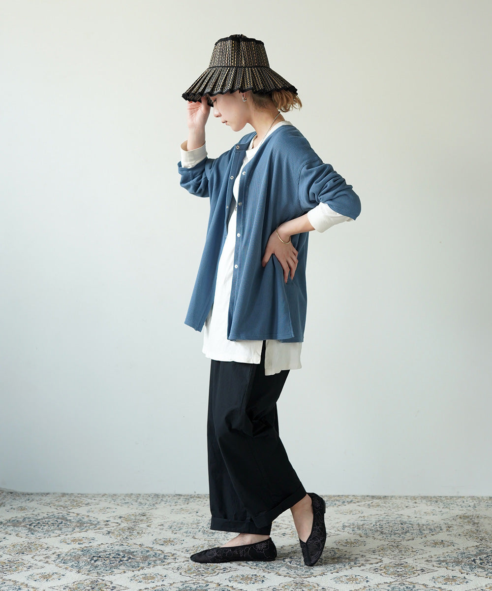 Lupilien ワッフル編み 2WAYカーディガン