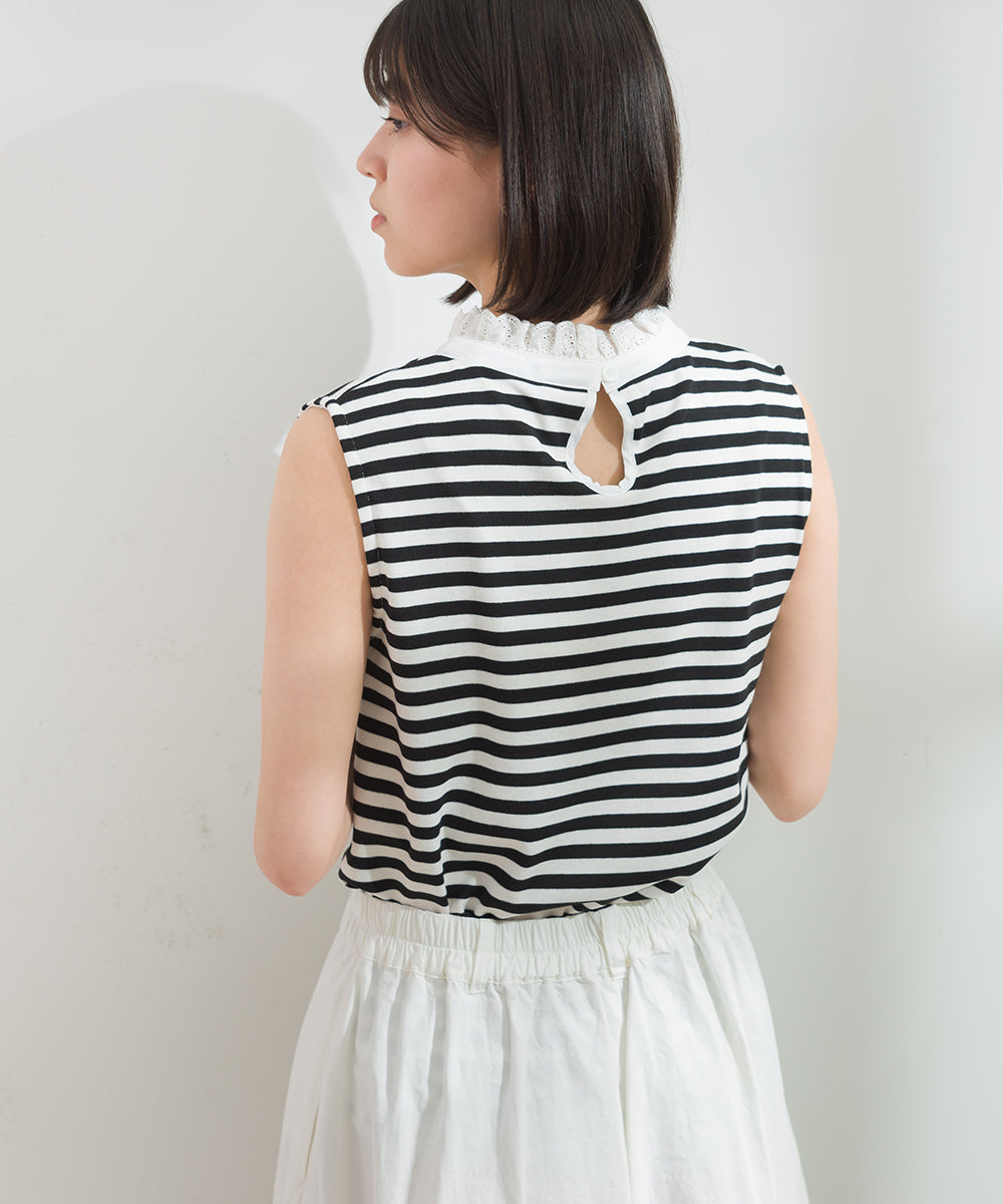 LUPILIEN 接触冷感加工フリル衿インナー