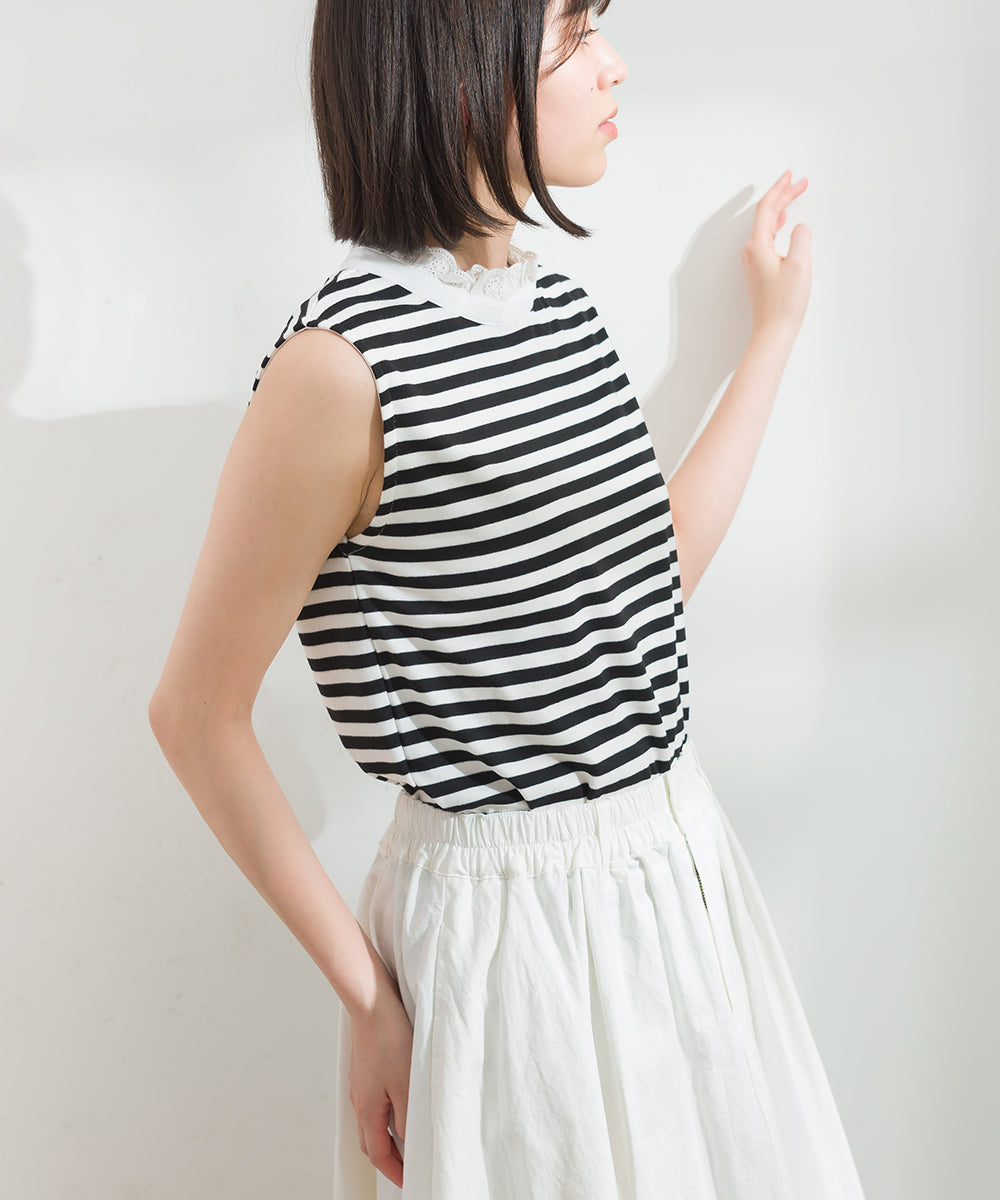 LUPILIEN 接触冷感加工フリル衿インナー