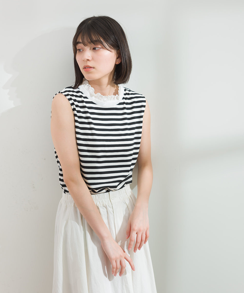 LUPILIEN 接触冷感加工フリル衿インナー