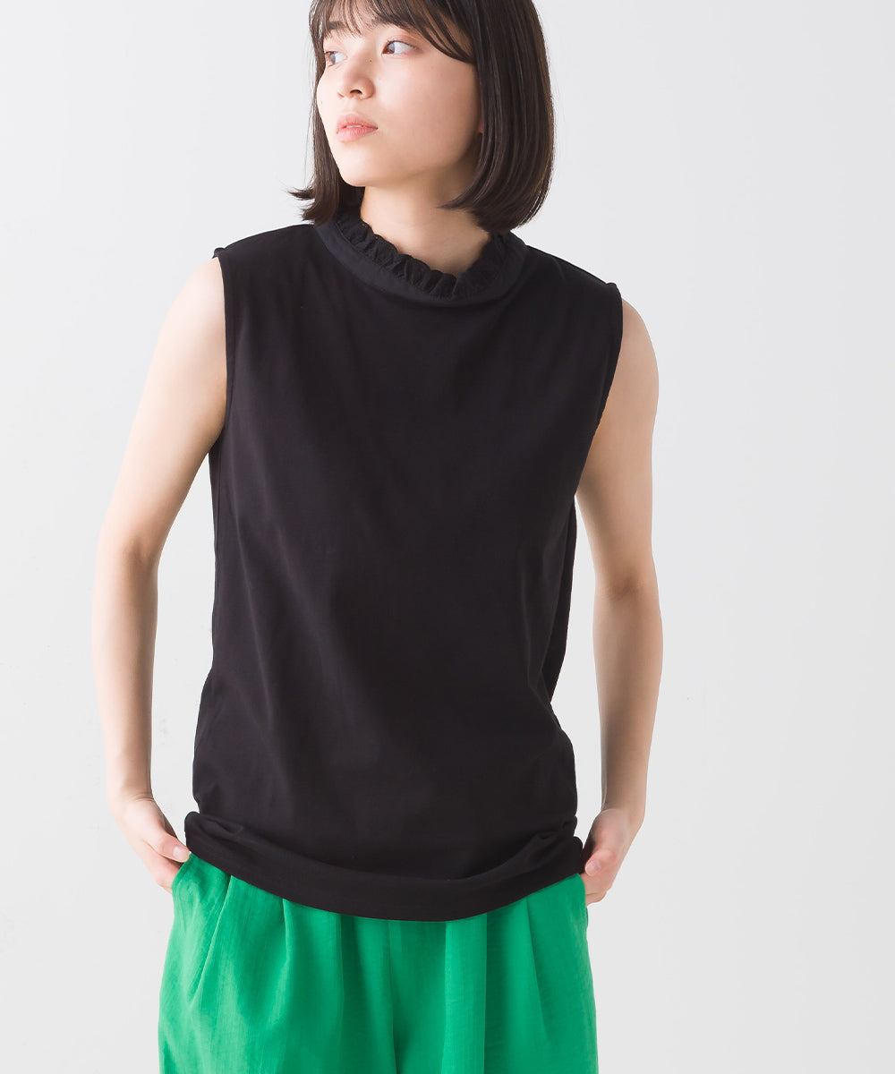 LUPILIEN 接触冷感加工フリル衿インナー