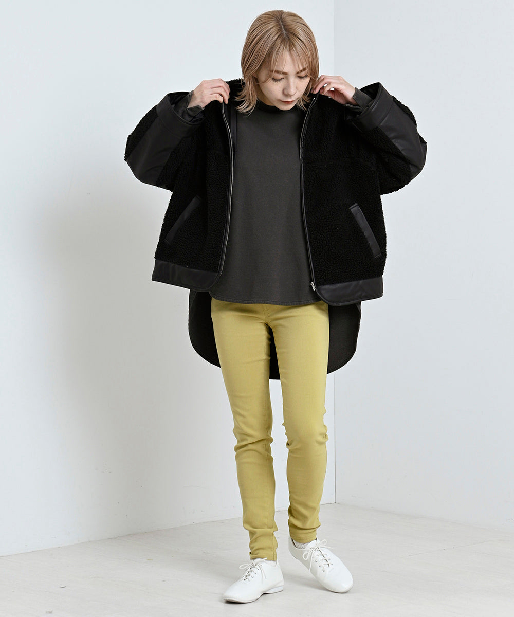 Lupilien ストレッチパイピングパンツ