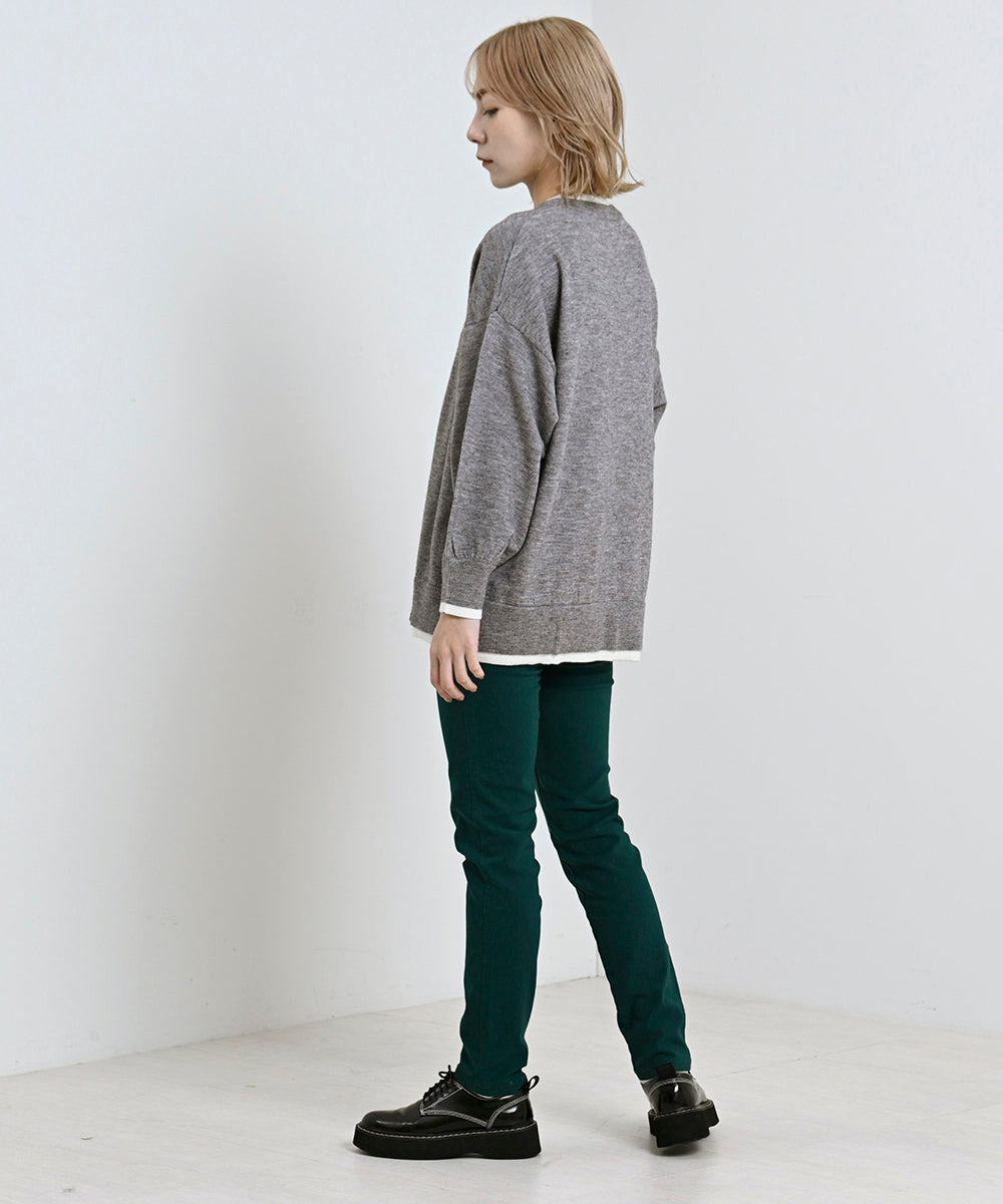 Lupilien ストレッチパイピングパンツ
