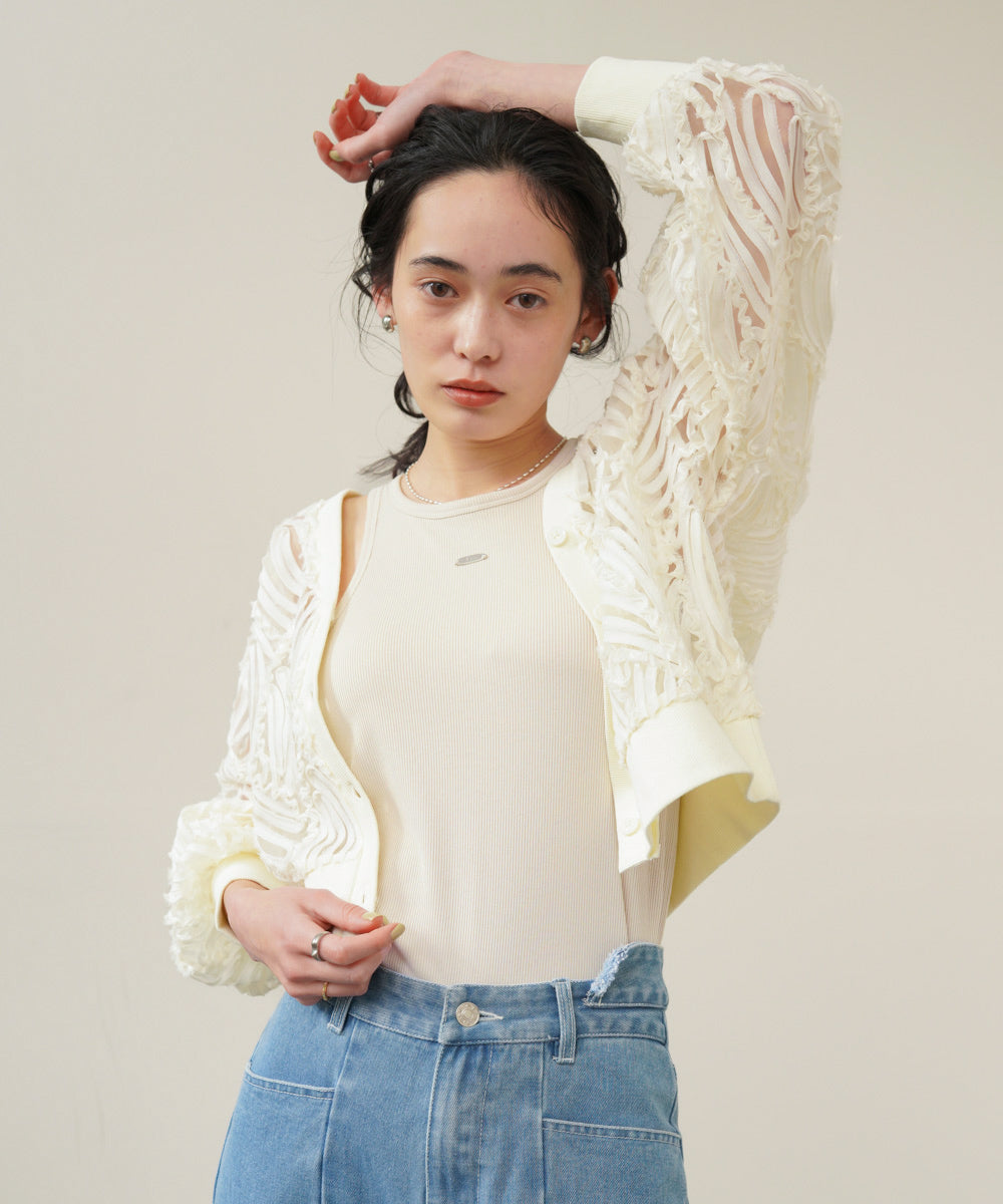 ロゴプレート付アメスリタンクトップ