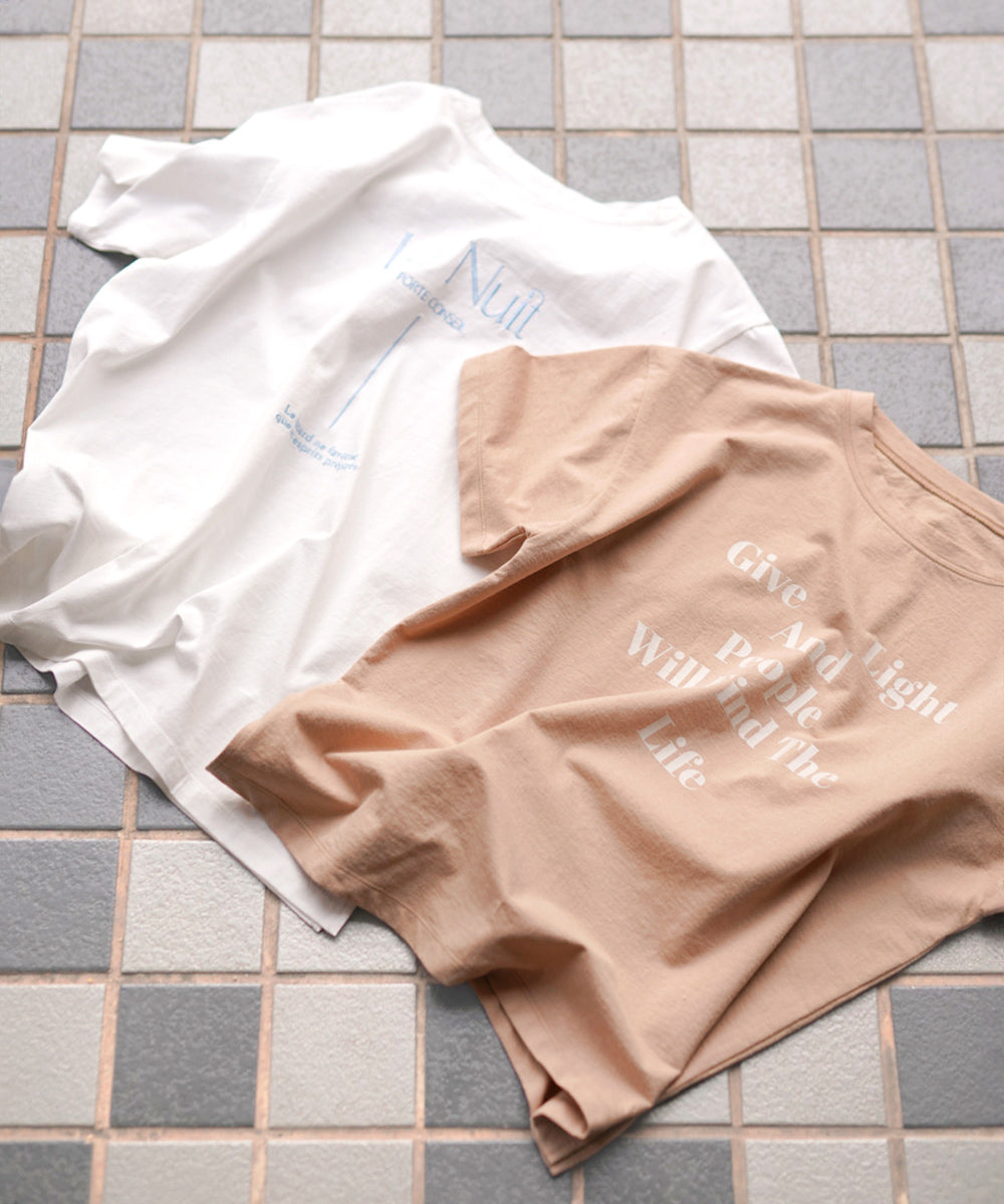 バックロゴ刺繍Tシャツ