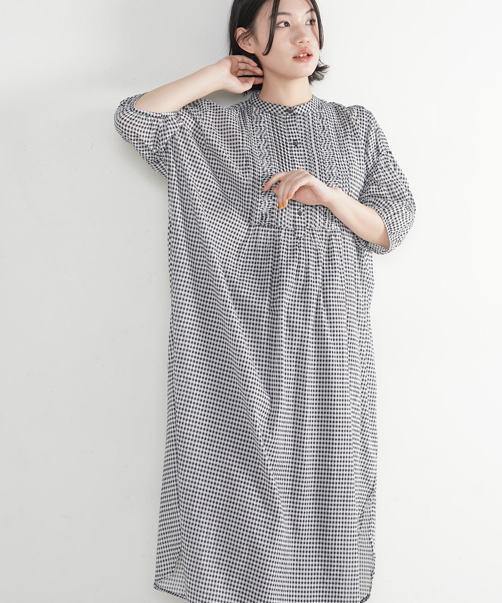 AILE AILE ボイルヨークピンタックワンピース