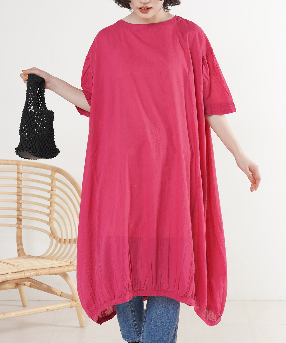 ケミカルウォッシュサイド切替ワンピース