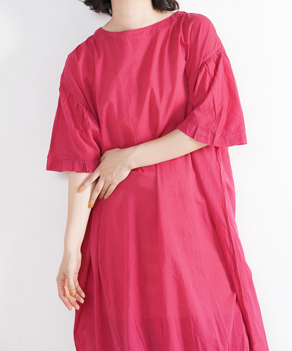 ケミカルウォッシュサイド切替ワンピース