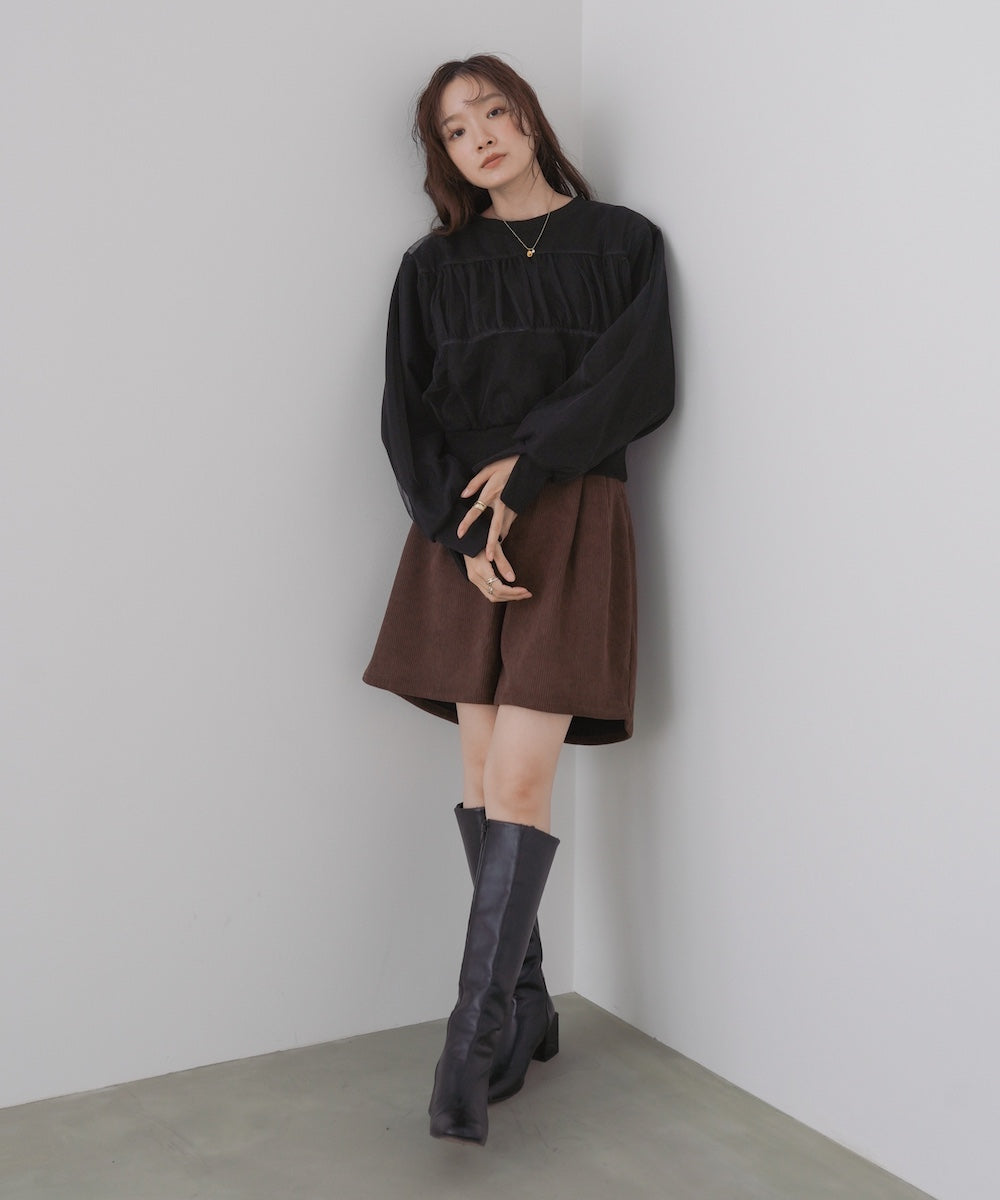 コーデュロイショートパンツ