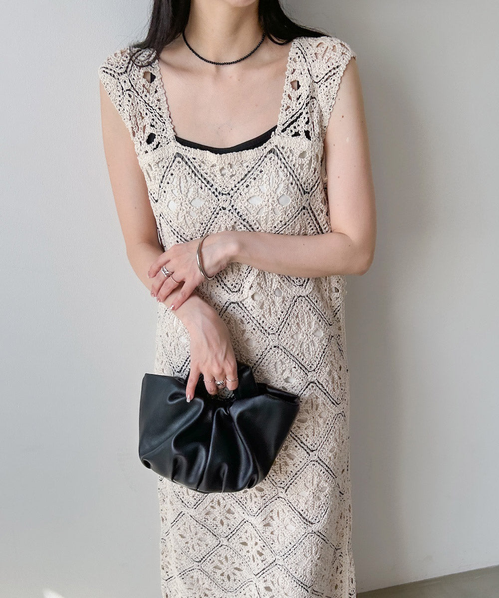 ロムバスクロシェロングワンピース