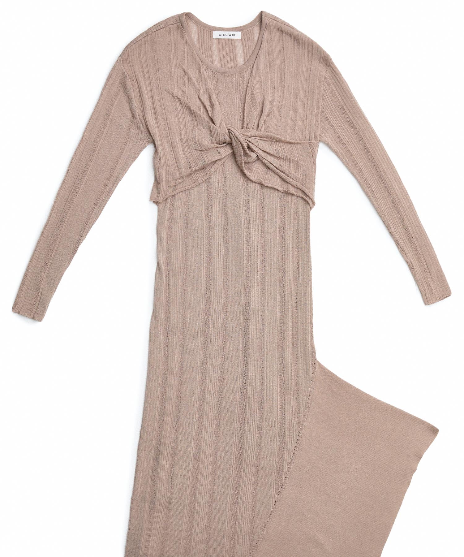 イレジュラーヘム変形リブニットOP