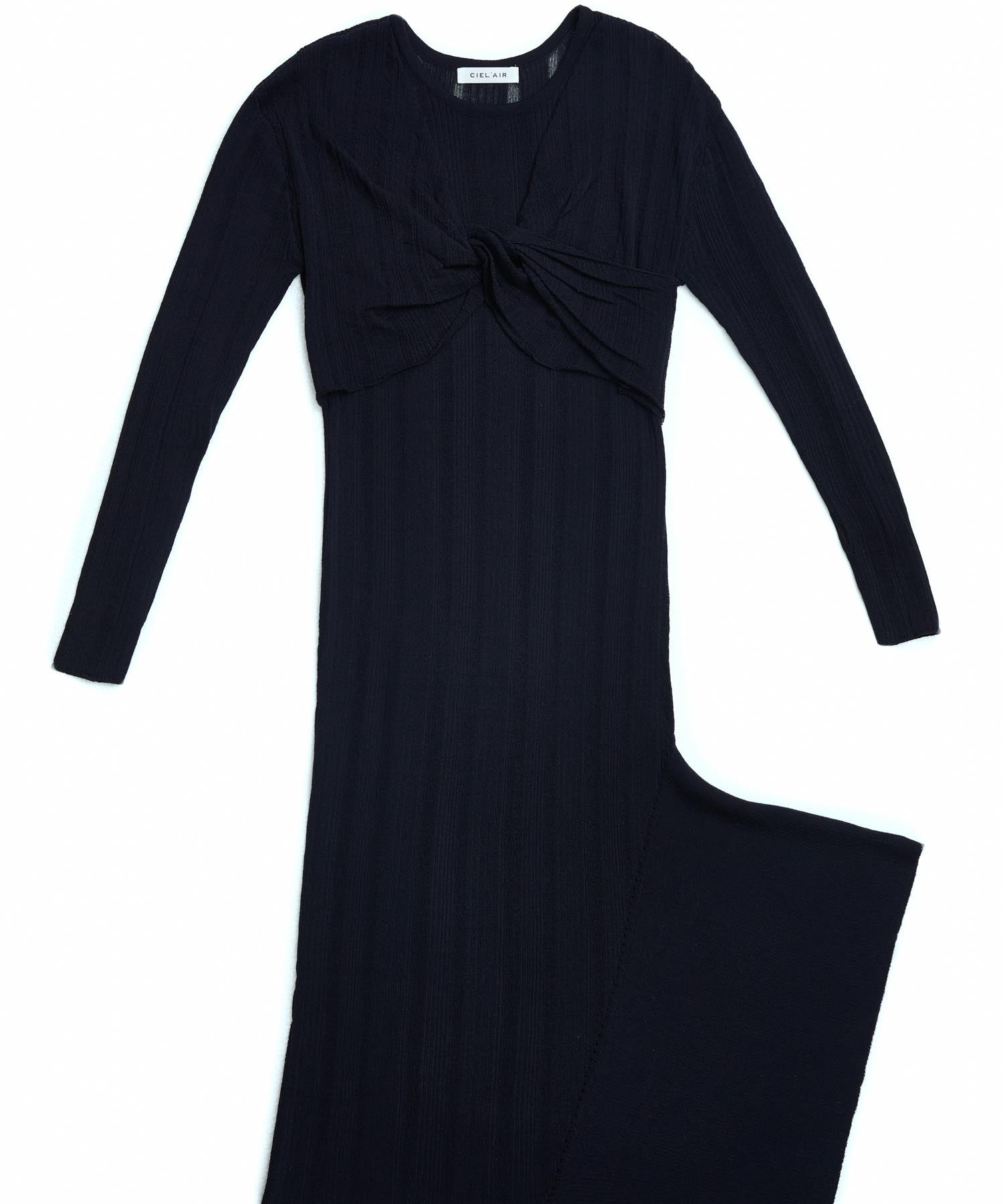 イレジュラーヘム変形リブニットOP