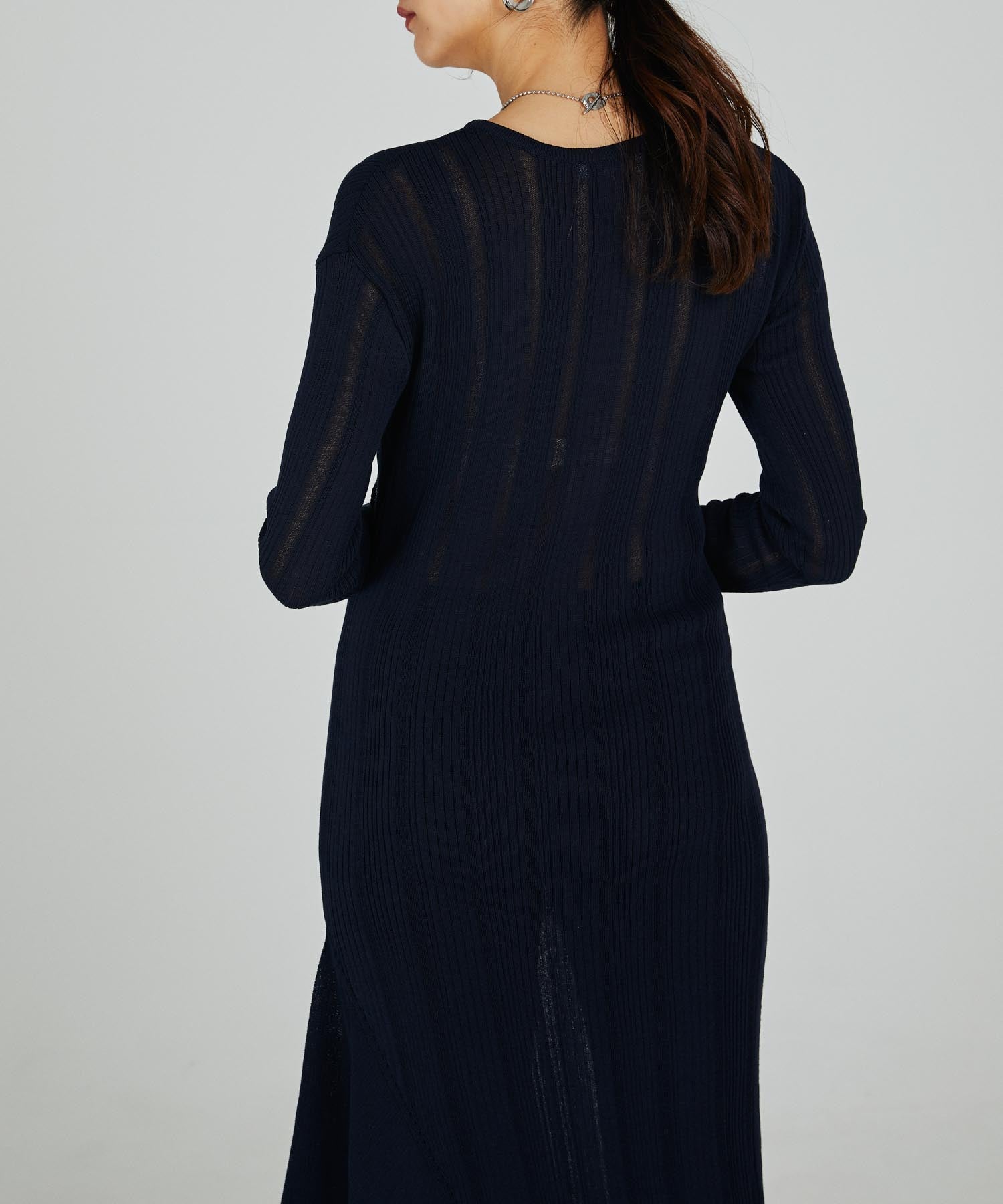 イレジュラーヘム変形リブニットOP