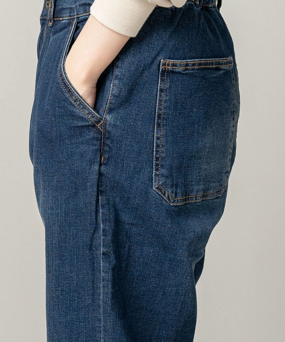 Lupilien ストレッチデニムルーズパンツ