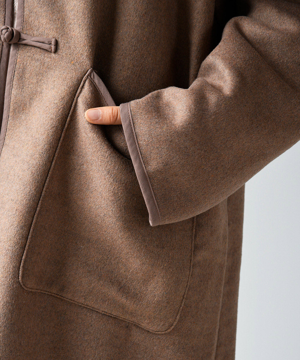 Lupilien ダブルフェイス柄 チャイナ柄コート