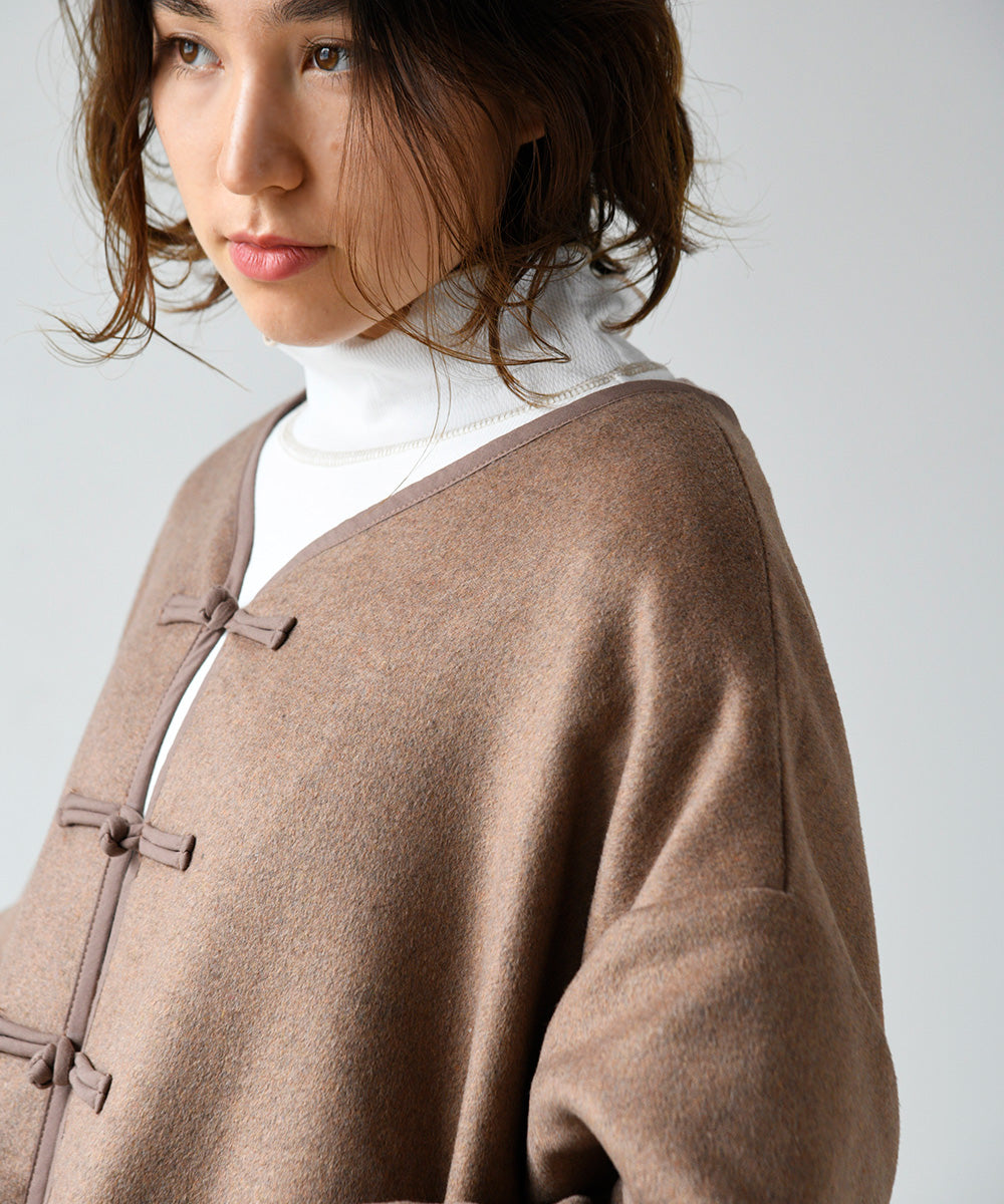 Lupilien ダブルフェイス柄 チャイナ柄コート