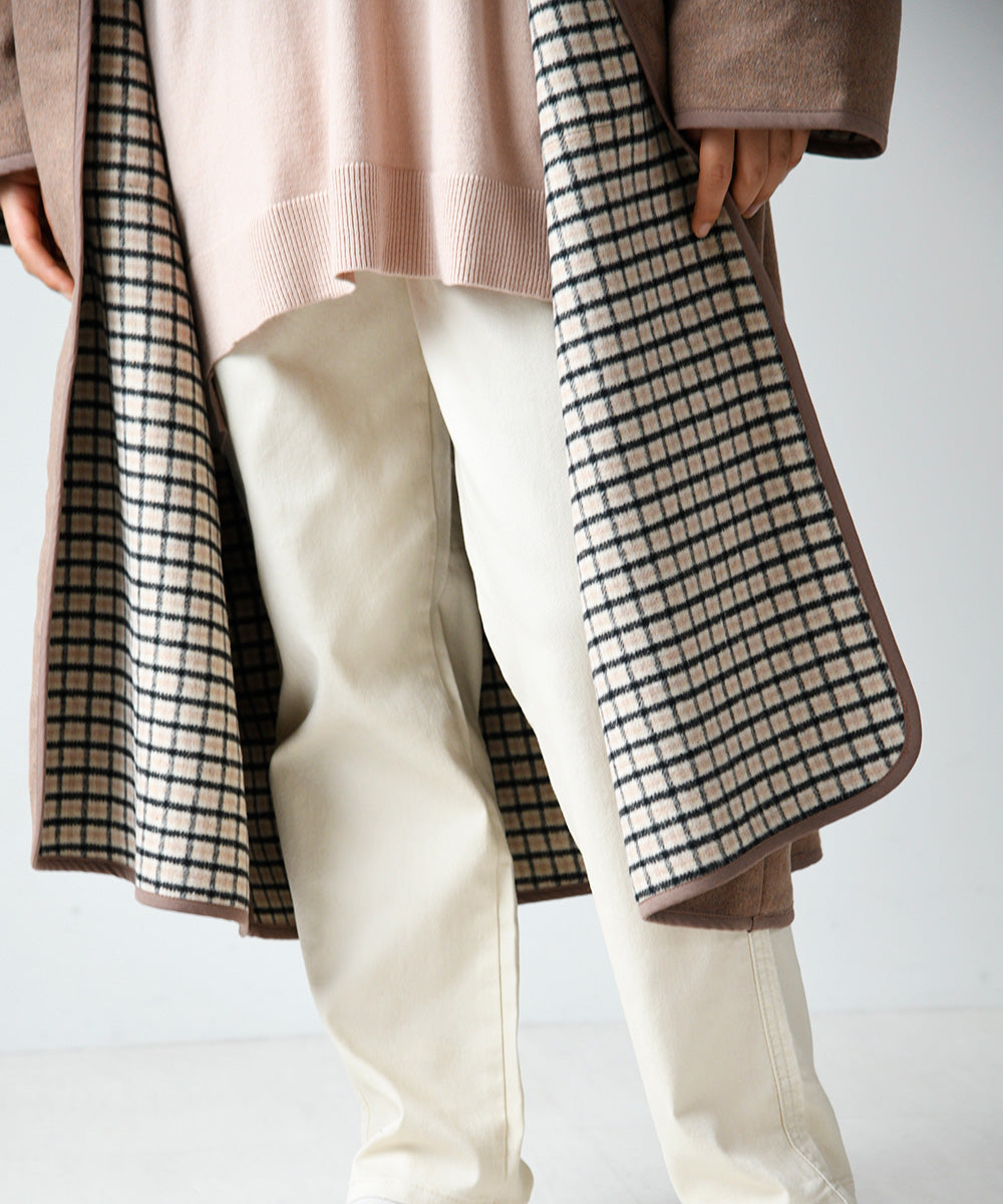 Lupilien ダブルフェイス柄 チャイナ柄コート