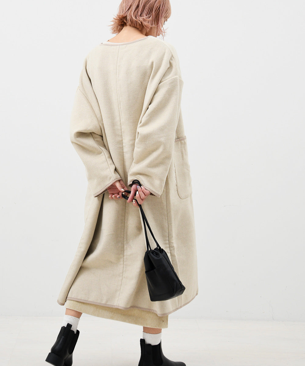 Lupilien ダブルフェイス柄 チャイナ柄コート