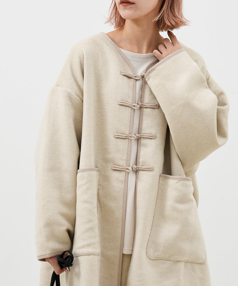 Lupilien ダブルフェイス柄 チャイナ柄コート