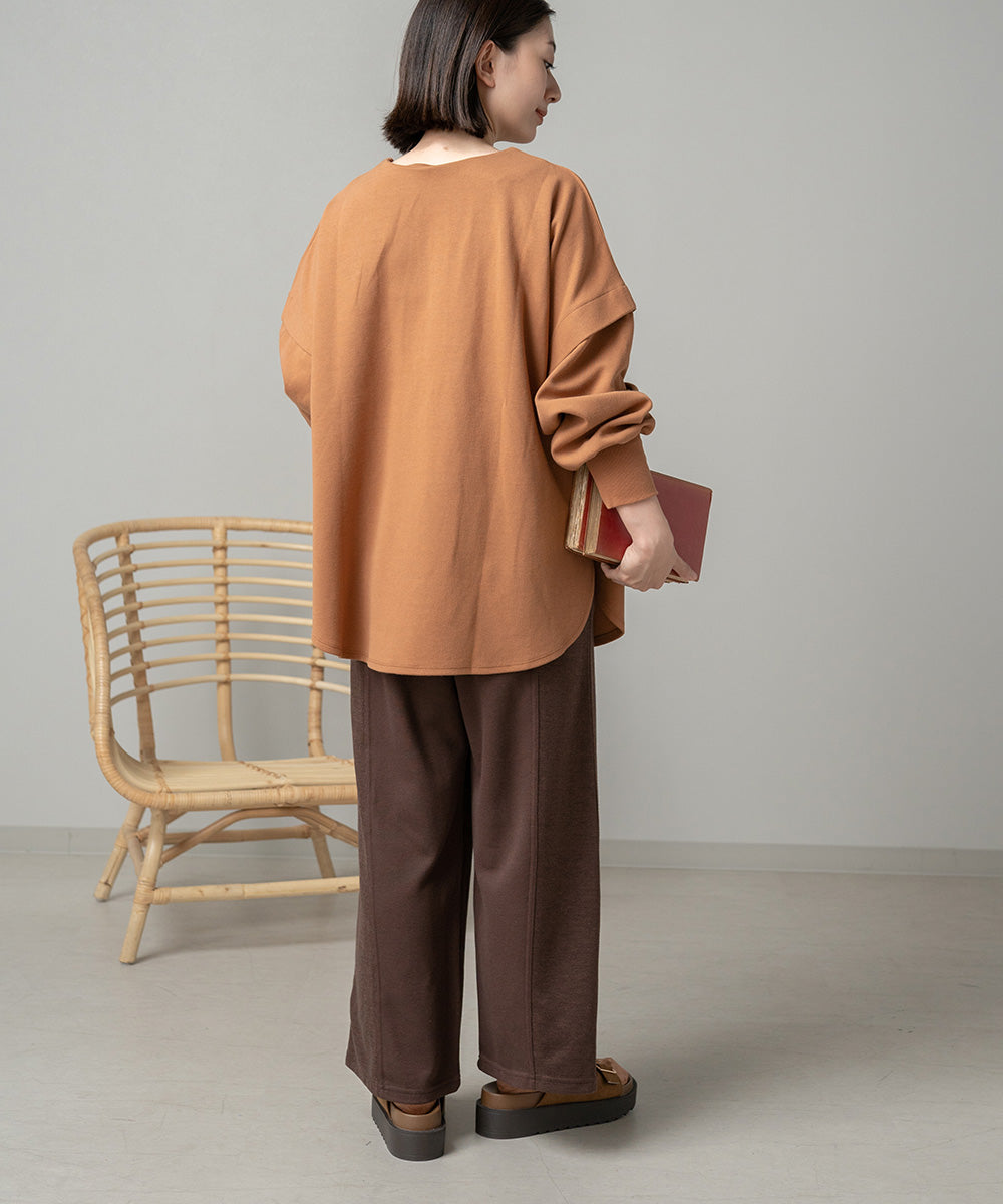 サカリバリブ編みパンツ