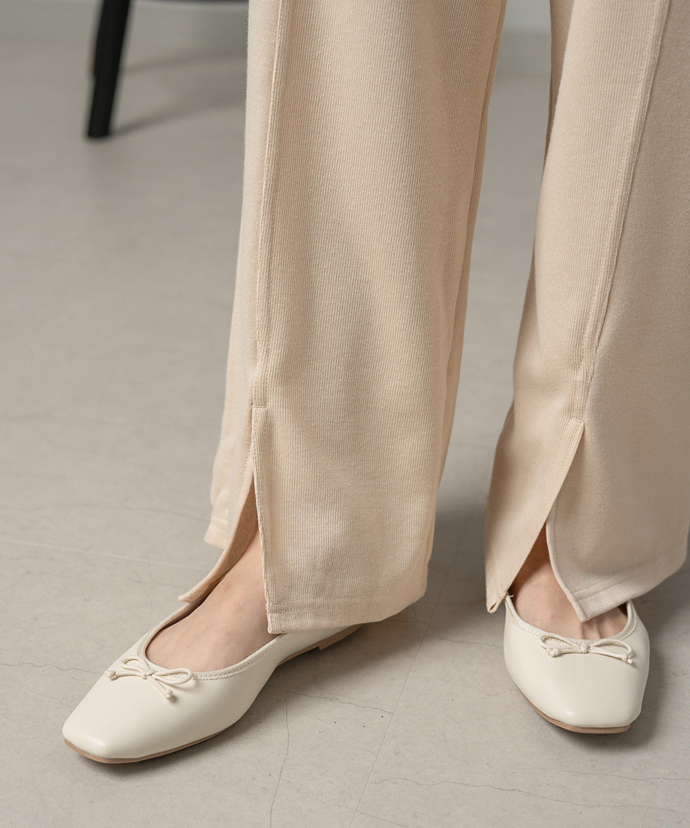 サカリバリブ編みパンツ