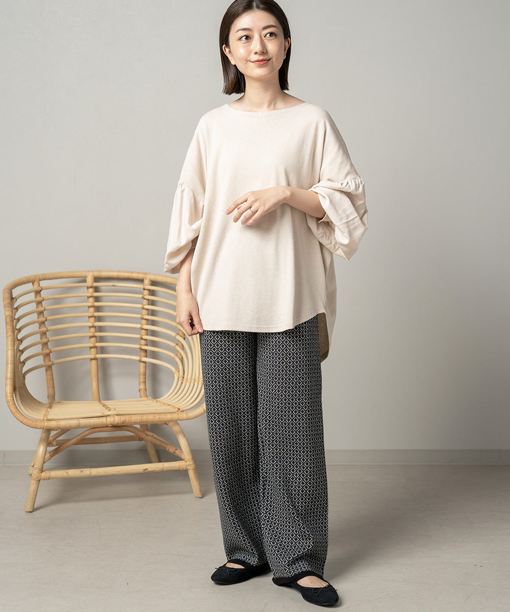 Lupilien ジャガード編みニットパンツ
