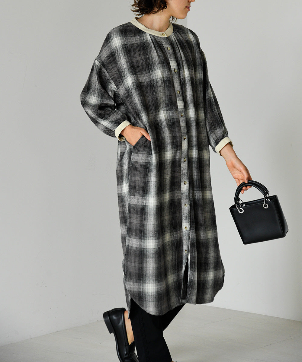 Lupilien クレリックシャツドレス