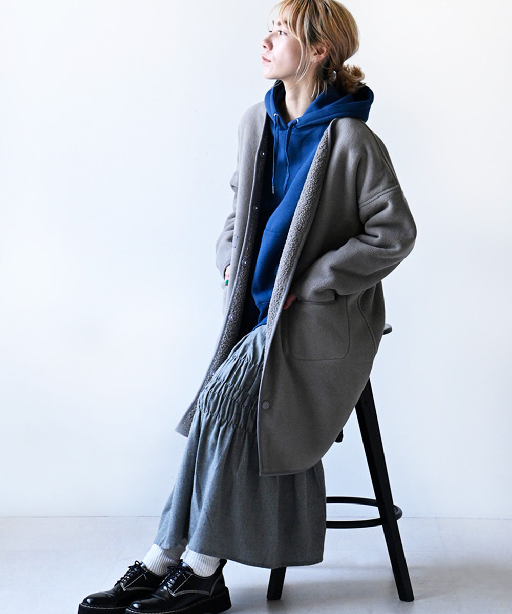 Lupilien ボアフリースボンディングリバーシブルコート
