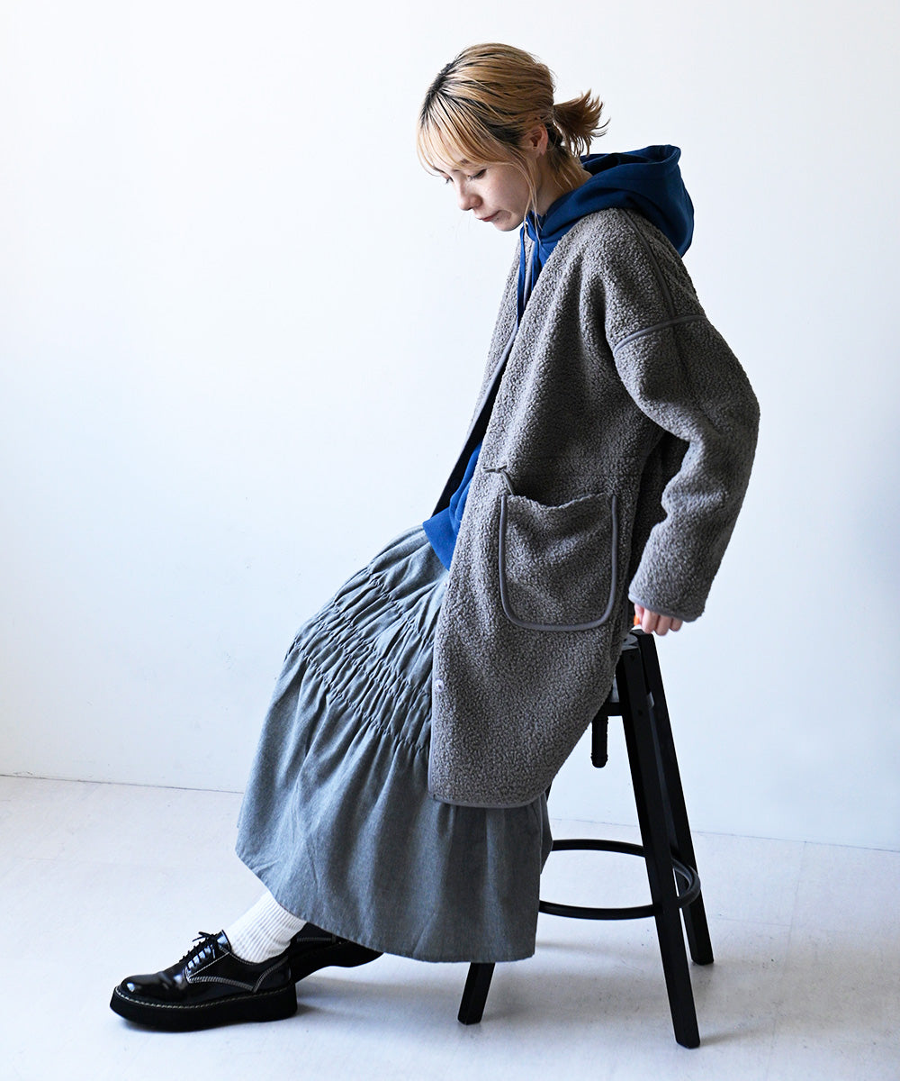 Lupilien ボアフリースボンディングリバーシブルコート