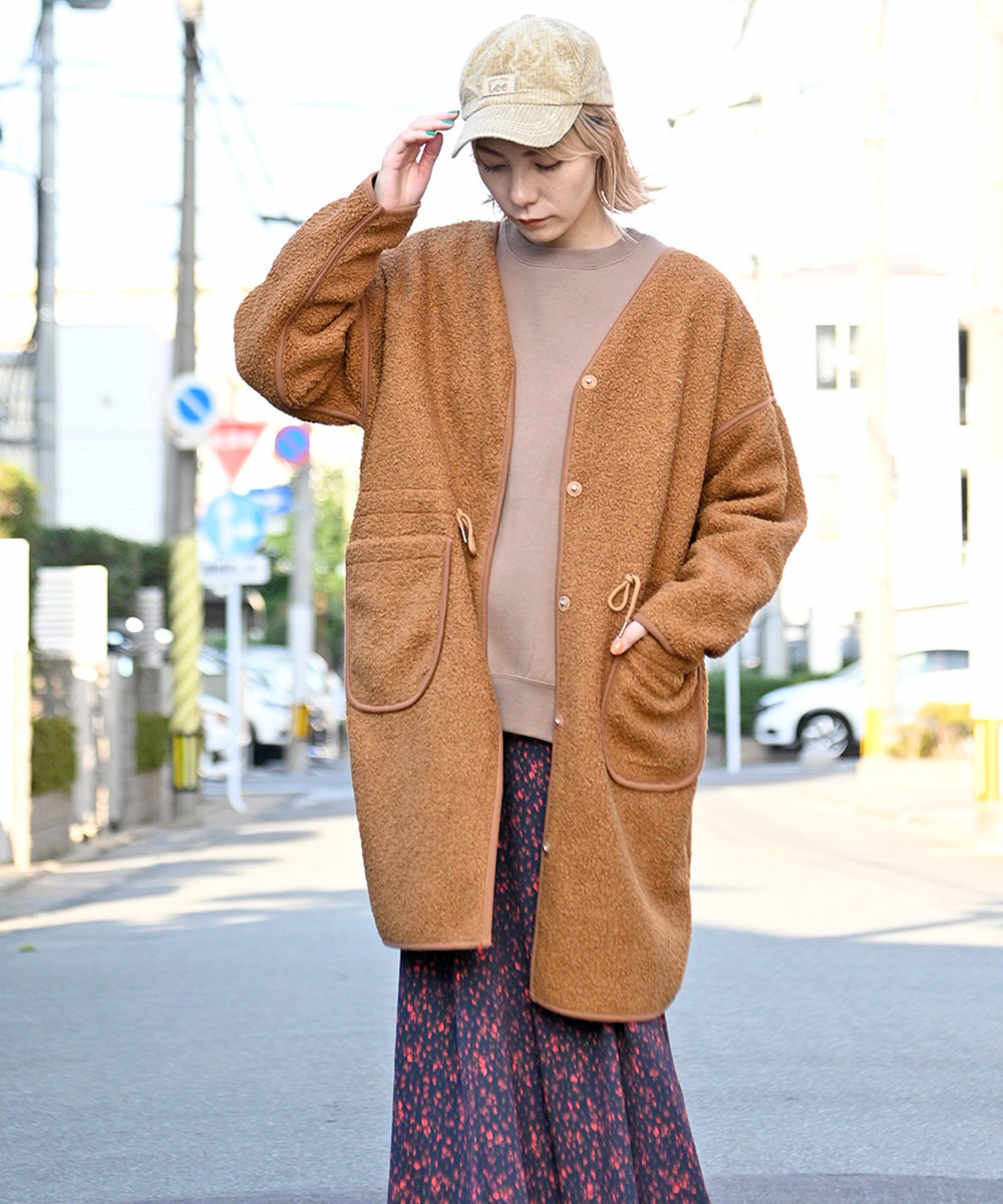 Lupilien ボアフリースボンディングリバーシブルコート