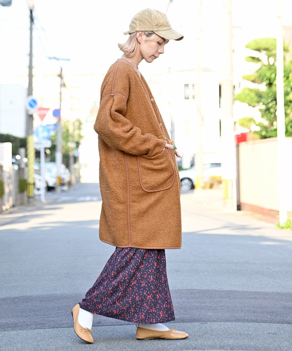 Lupilien ボアフリースボンディングリバーシブルコート