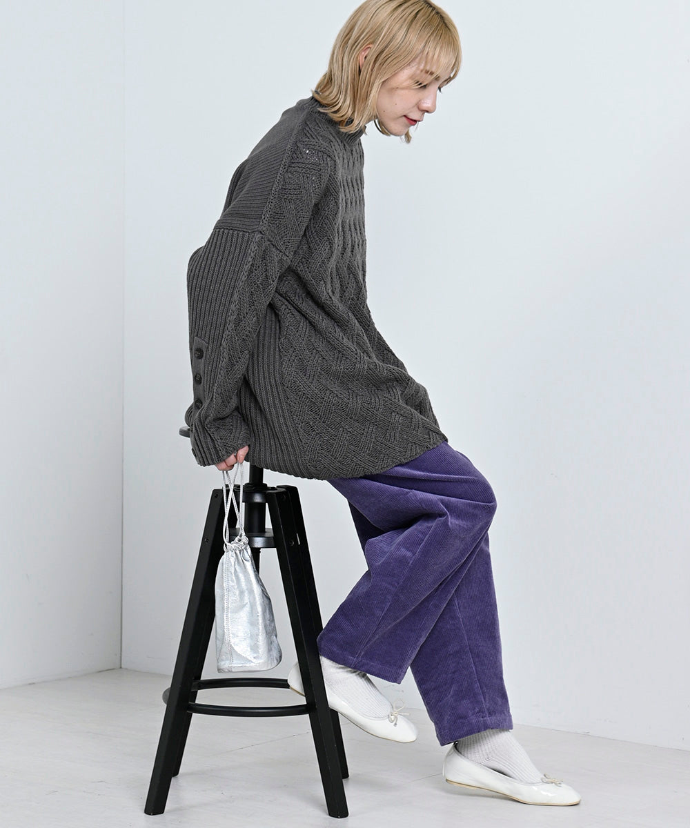 Lupilien ウォッシュコーデュロイパンツ