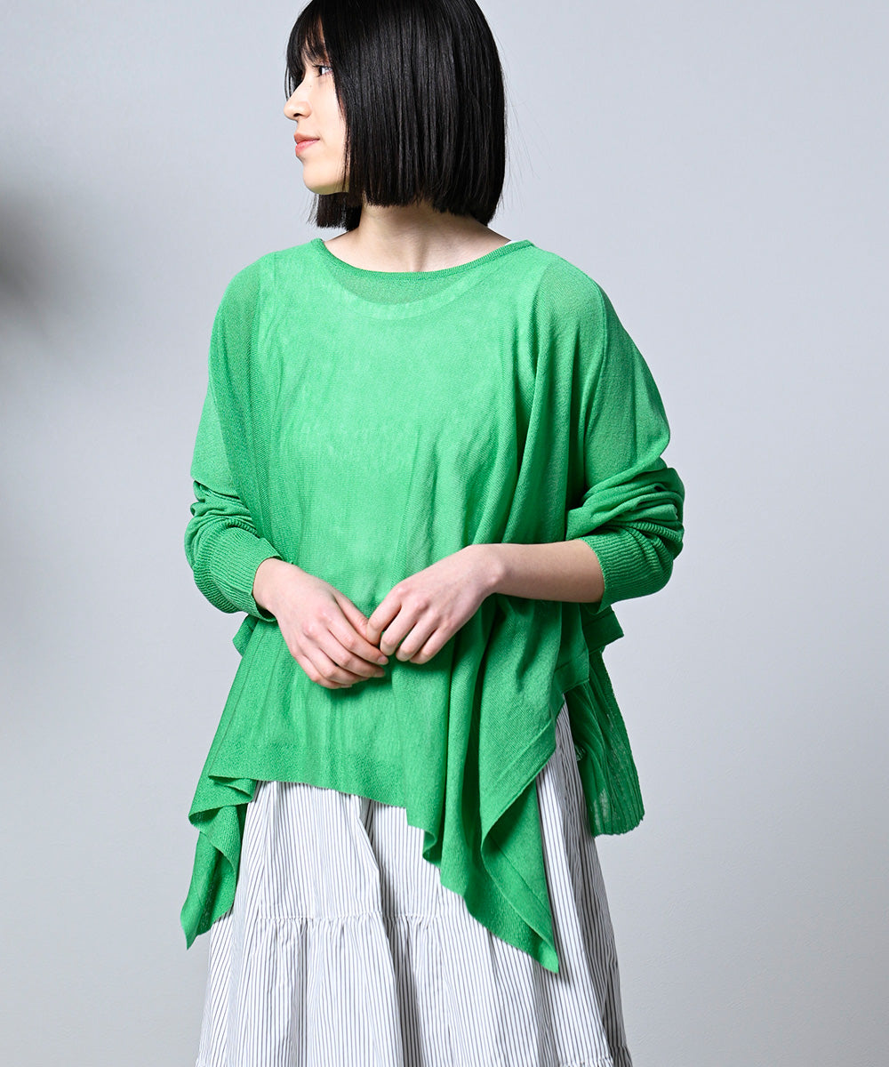LUPILIEN 強撚変形ドルマンニット