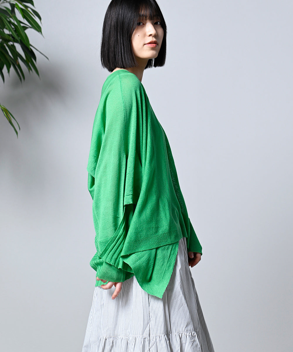 LUPILIEN 強撚変形ドルマンニット
