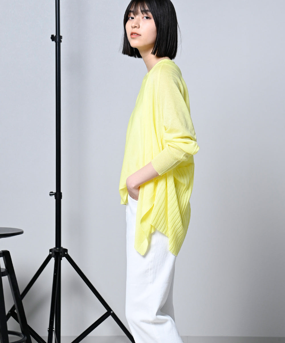 LUPILIEN 強撚変形ドルマンニット