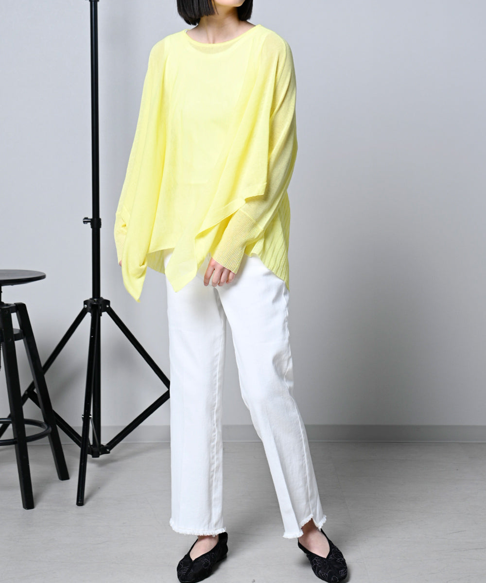LUPILIEN 強撚変形ドルマンニット