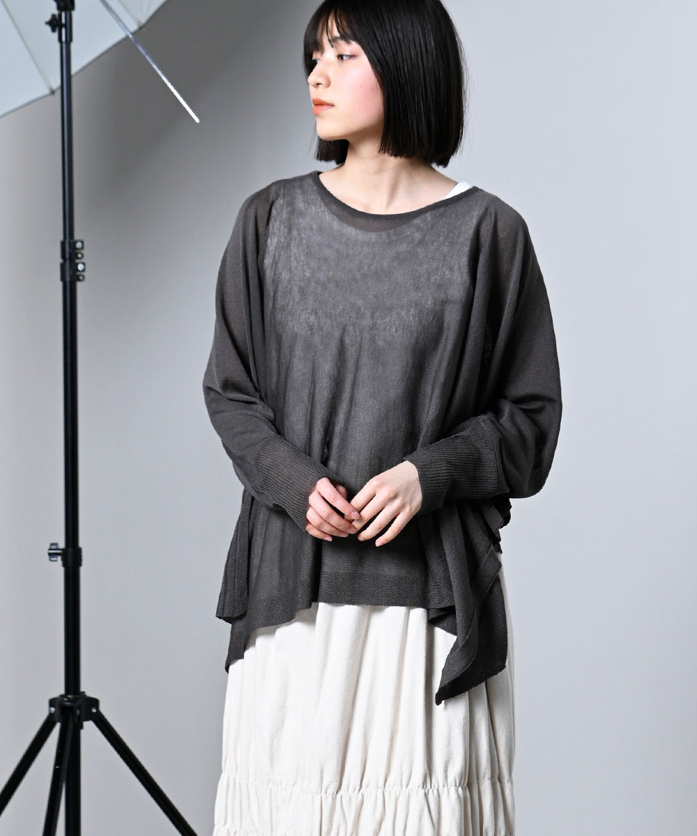 LUPILIEN 強撚変形ドルマンニット
