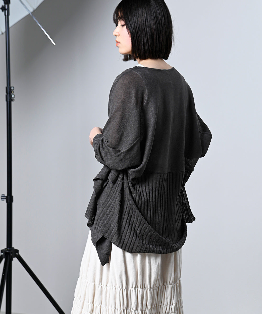 LUPILIEN 強撚変形ドルマンニット